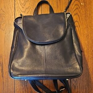 Overland Florence Small Leather Backpack Purse